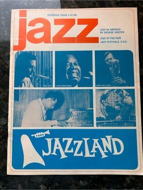1964 Jazzland Jazz Souvenir Magazine. Jazz in America. Music memorabilia. EUC